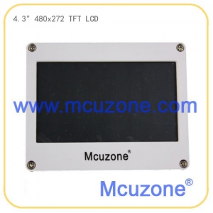4.3寸 480272 TFT LCD液晶屏，RGB接口，带电阻触摸，带精美面板
