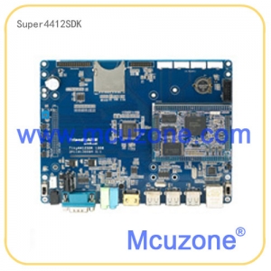 Super4412标准版，不带屏，2GB DDR3 RAM @400Mhz, 标配16GB eMMC闪存, 支持HDMI 1080P输出，预装OS: Android 4.2.2