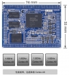TINY4412SDK-1312开发板 标配1GB DDR3 RAM@400Mhz，标配4GB eMMC内存