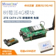 树莓派4G模块 ZTE CAT4 Lte 即插即用免驱 R5S路由 中兴4G英伟达——4G顶针版-FPC天线