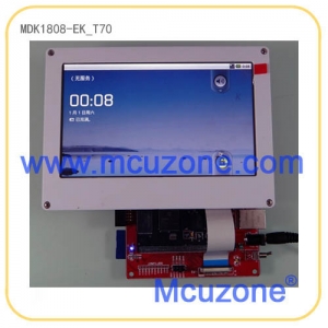 MDK1808-EK开发板，基于TI的AM1808，456MHz ARM9，128MB DDR2，标配7寸800480 TFT液晶屏送usb仿真器