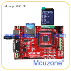ATxmega128A1-EK开发板，QFP100，配1.8寸TFT液晶屏，板载FT232