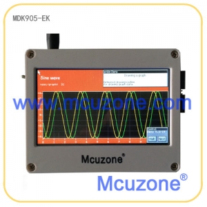 MDK32905-EK_T43(N32905U1DN)开发板，标配4.3寸液晶屏（与摄像头接口复用），标配ucos，内置32MB DDR的ARM9 SOC，QFP128