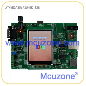 ATXMEGA256A3U-EK_T28开发板，USB，双485，SPI转CAN，SPI转以太网，ADC，TF卡，2.8寸液晶屏，可通过USB进行ISP下载